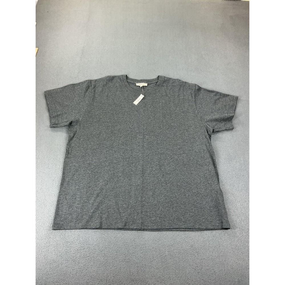Madewell Shirt Womens L Gray Basic Crew Neck‎ 100% Cotton Relaxed Fit Summer